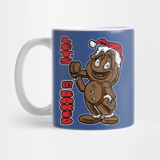 Gingerbread Man Who's Baked with thumb back Mug